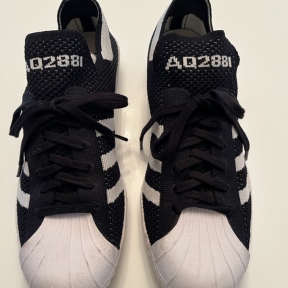 ADIDAS ORIGINALS SUPERSTAR 80S PRIMEKNIT W "CORE BLACK" - Picture 3 of 9